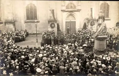 Foto Ak Lutherstadt Wittenberg, Schlosskirche, 400 Jahre Reformation 1917