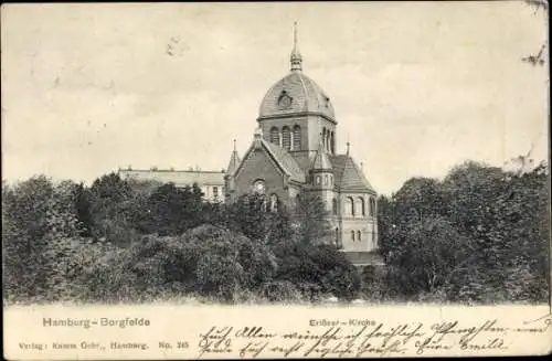 Ak Hamburg Mitte Borgfelde, Erlöser-Kirche