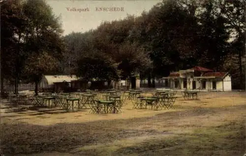 Ak Enschede Overijssel Niederlande, Volkspark