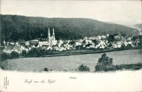 Ak Prüm in der Eifel, Totalansicht
