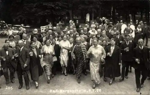 Ak Bad Mergentheim in Tauberfranken, Menschengruppe, Gruppenbild, Jahr 1926