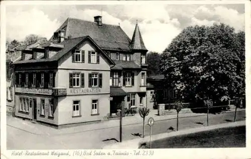 Ak Bad Soden am Taunus Hessen, Hotel Restaurant Weigand