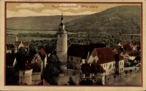Ak Tauberbischofsheim in Baden, Altes Schloss