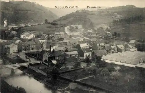 Ak Nessonvaux Trooz Wallonien Lüttich, Panorama