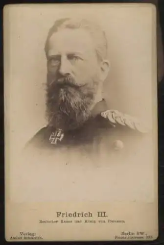 Cabinet Foto Kaiser Friedrich Wilhelm III. von Preußen