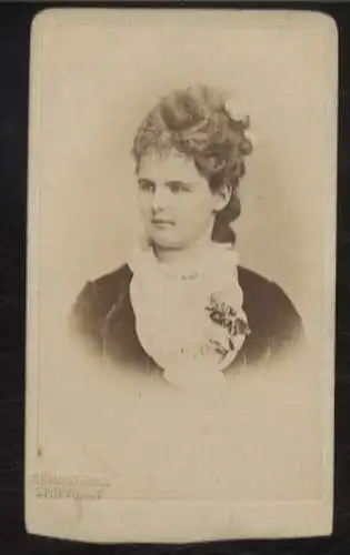 CdV Portrait Marie von Württemberg, geb. von Waldeck-Pyrmont