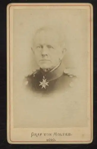 CdV Portrait Graf von Moltke