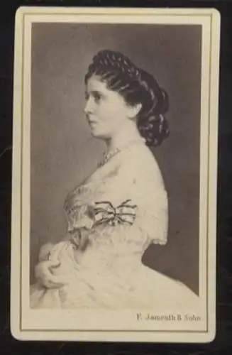 CdV Portrait Königin Augusta v. Preußen, geb. v. Sachsen-Weimar-Eisenach