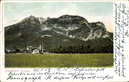 Ak Garmisch Partenkirchen in Oberbayern, Kramer