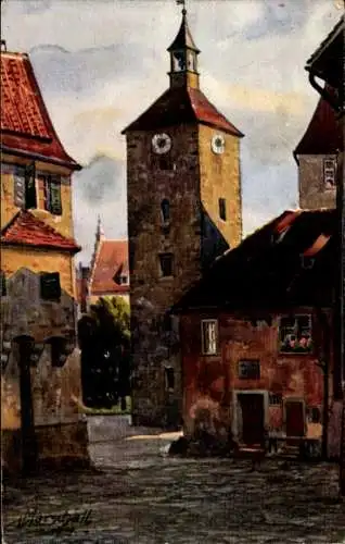 Künstler Ak Marschall, Lindau Bodensee, Peterskirchturm
