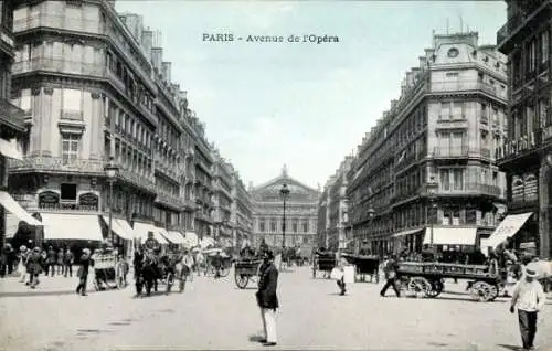 Ak Paris IX., Avenue de l’Opera