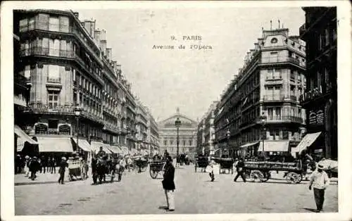 Ak Paris IX, Avenue de l'Opera