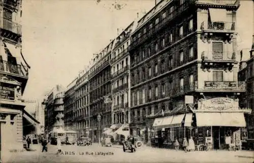 Ak Paris IX., Rue Lafayette