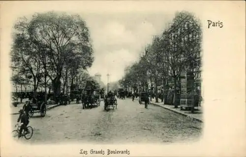 Relief Ak Paris XIV., Les Grands Boulevards