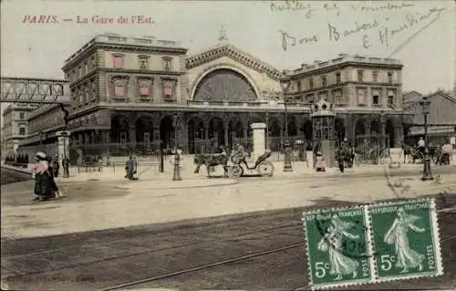 Ak Paris X., Gare de l’Est