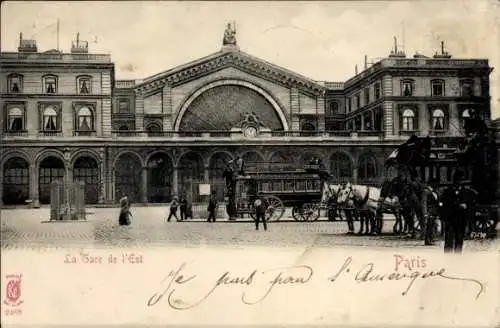 Ak Paris X., Gare de l’Est