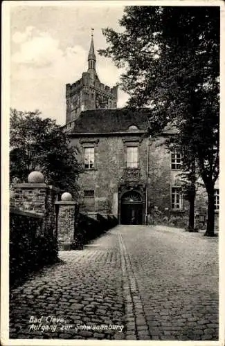 Ak Kleve am Niederrhein, Aufgang zur Schwanenburg