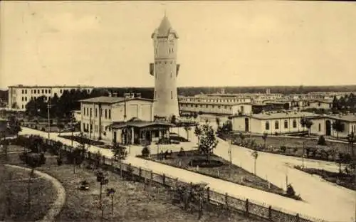 Ak Świętoszów Neuhammer Queis Schlesien, Truppenübungsplatz, Wasserturm