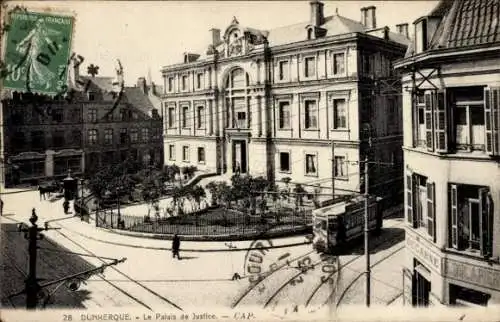Ak Dunkerque Dünkirchen Nord, Justizpalast
