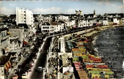 Ak Les Sables d'Olonne Vendée, Strand