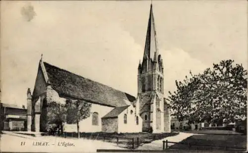 Ak Limay Yvelines, Die Kirche