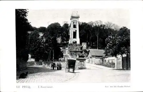 Ak Le Pecq Yvelines, Aufzug