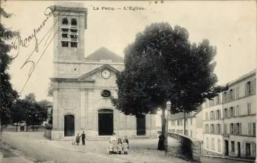 Ak Le Pecq Yvelines, Kirche