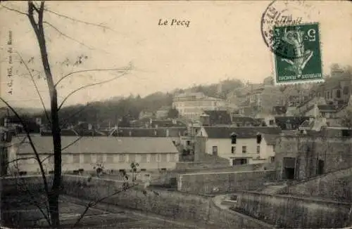 Ak Le Pecq Yvelines, Panoramablick