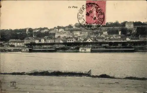 Ak Le Pecq Yvelines, Panoramablick