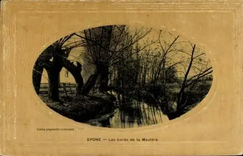Präge Passepartout Ak Épone Yvelines, Les Bords de la Mauldre