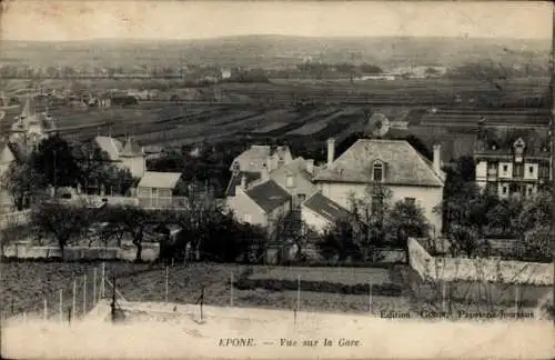 Ak Épone Yvelines, Blick auf den Bahnhof