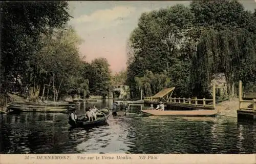 Ak Dennemont Yvelines, Blick auf die alte Mühle