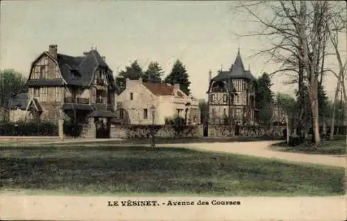 Ak Le Vésinet Yvelines, Avenue des Courses