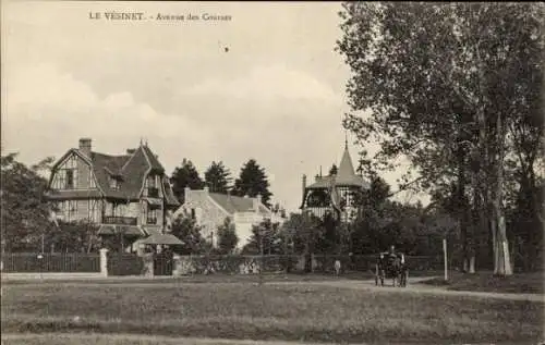 Ak Le Vésinet Yvelines, Avenue des Courses