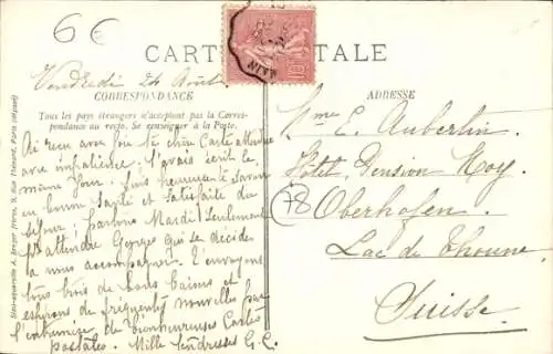 Ak Le Vésinet Yvelines, Route de Croissy