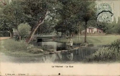 Ak Le Vésinet Yvelines, Le Gué