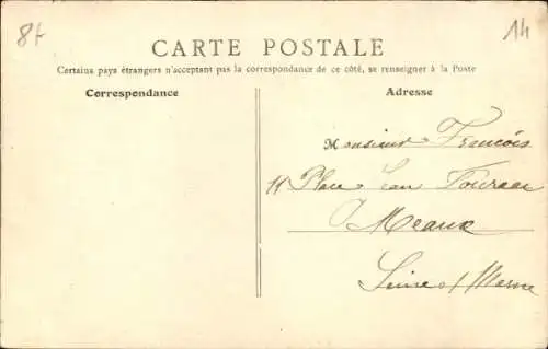 Ak Saint Aubin sur Mer Calvados, Hotel Belle-Vue