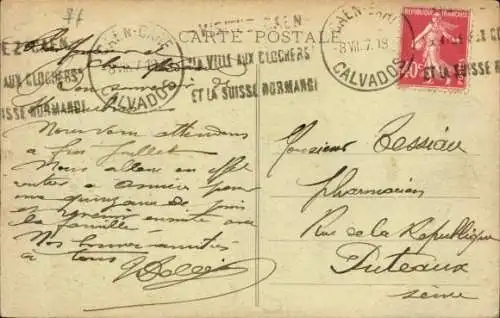 Ak Saint Aubin sur Mer Calvados, Digue