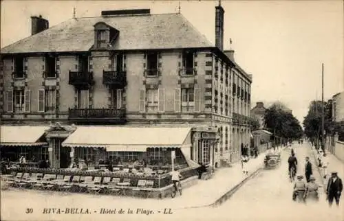 Ak Ouistreham Riva Bella Calvados, Hotel de la Plage