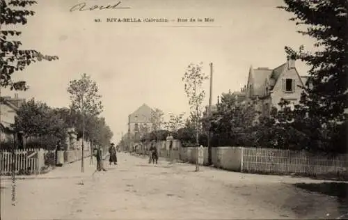 Ak Ouistreham Riva Bella Calvados, Rue de la Mer