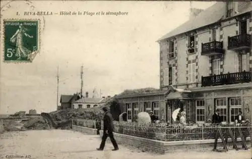 Ak Riva Bella Calvados, Hotel de la Plage und Semaphore