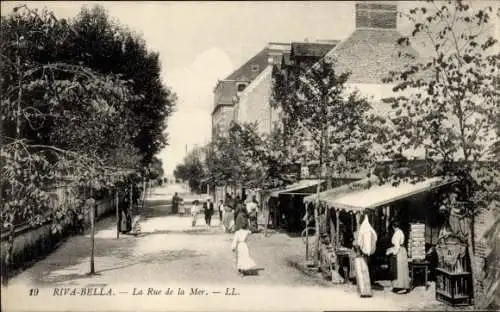 Ak Ouistreham Riva Bella Calvados, Rue de la Mer