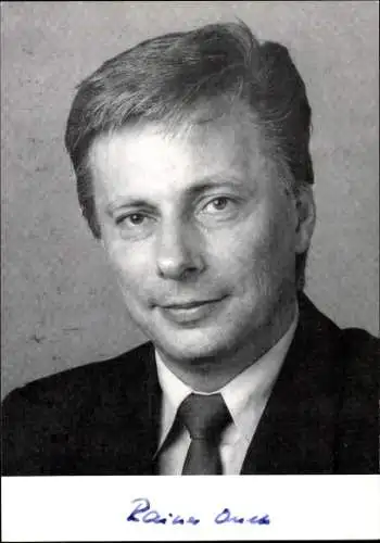 Ak Politiker Rainer Ortleb, Portrait, Autogramm