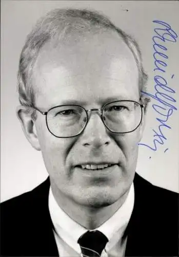 Ak Politiker Edzard Schmidt-Jortzig, Portrait, Justizminister, Autogramm