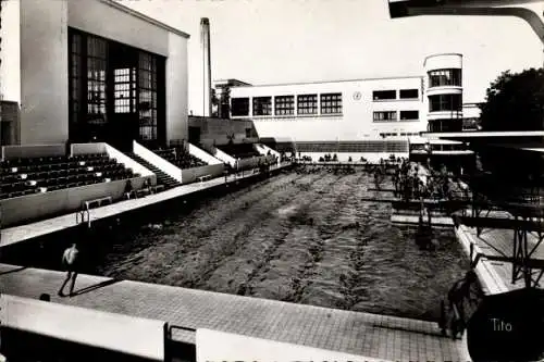 Ak Bordeaux Gironde, Piscine Municipale, Schwimmbad
