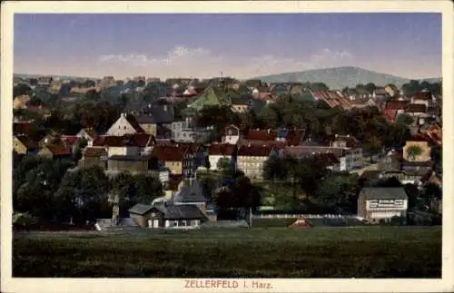 Ak Clausthal Zellerfeld im Oberharz, Gesamtansicht