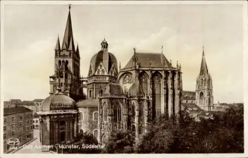 Ak Aachen, Münster, Südseite