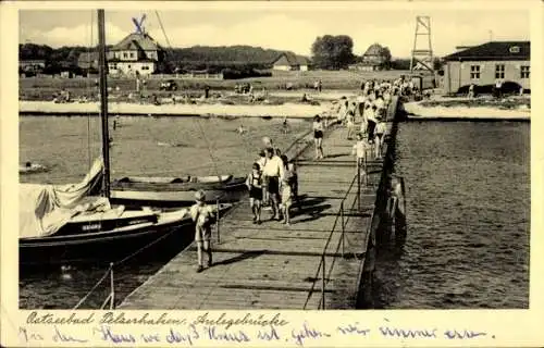 Ak Ostseebad Pelzerhaken Neustadt in Holstein, Anlegebrücke