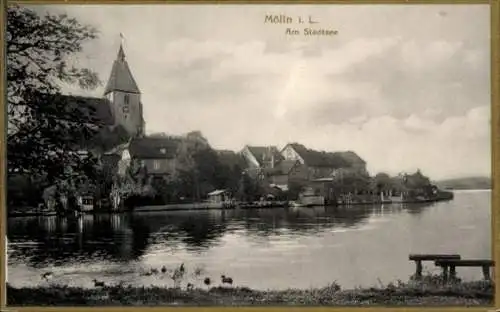 Ak Mölln im Herzogtum Lauenburg, Stadtsee