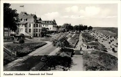 Ak Ostseebad Scharbeutz in Holstein, Promenade, Strand